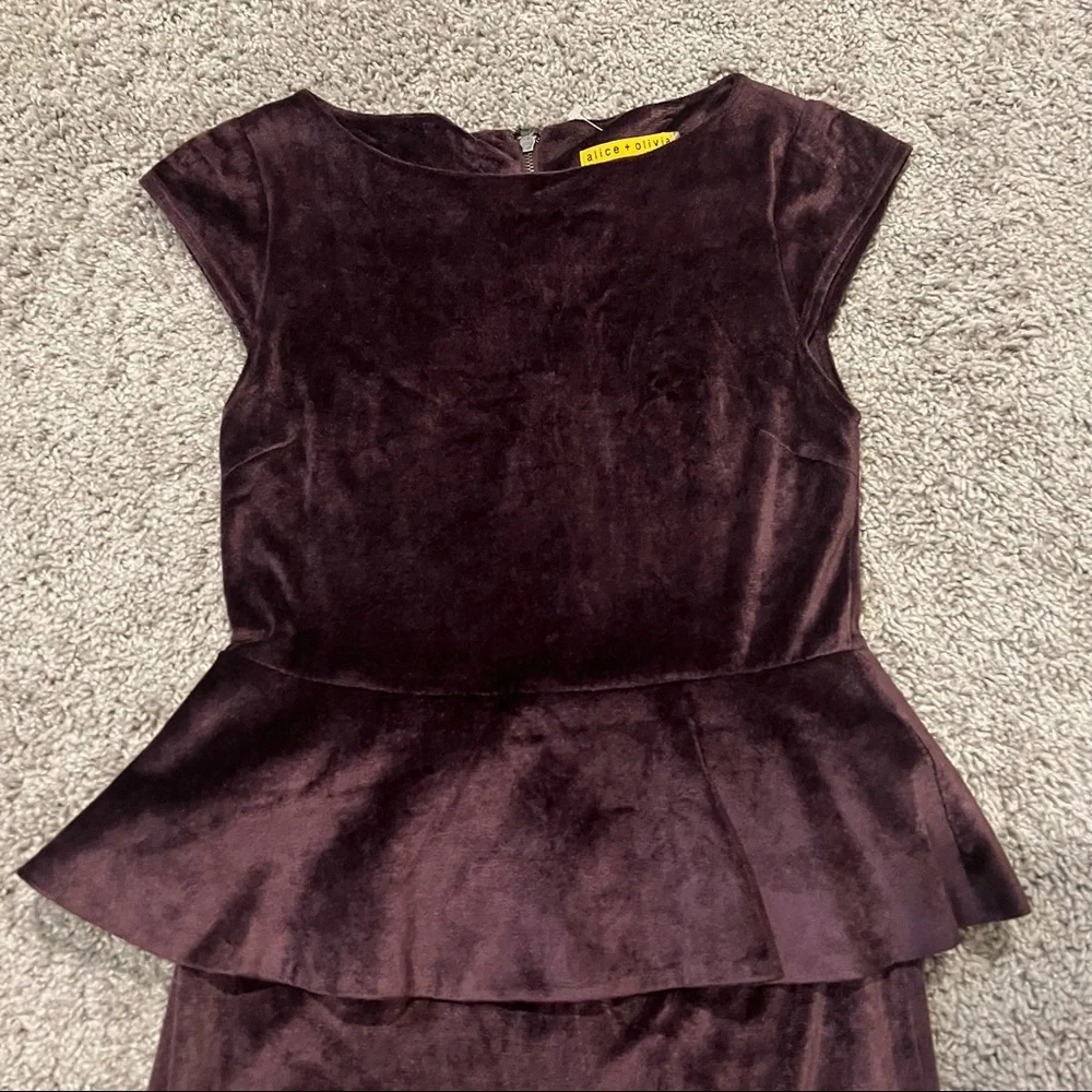 Alice + Olivia Velvet Dress - Picture 12 of 12